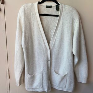 VTG Robinsons Silk Angora Sweater off white large